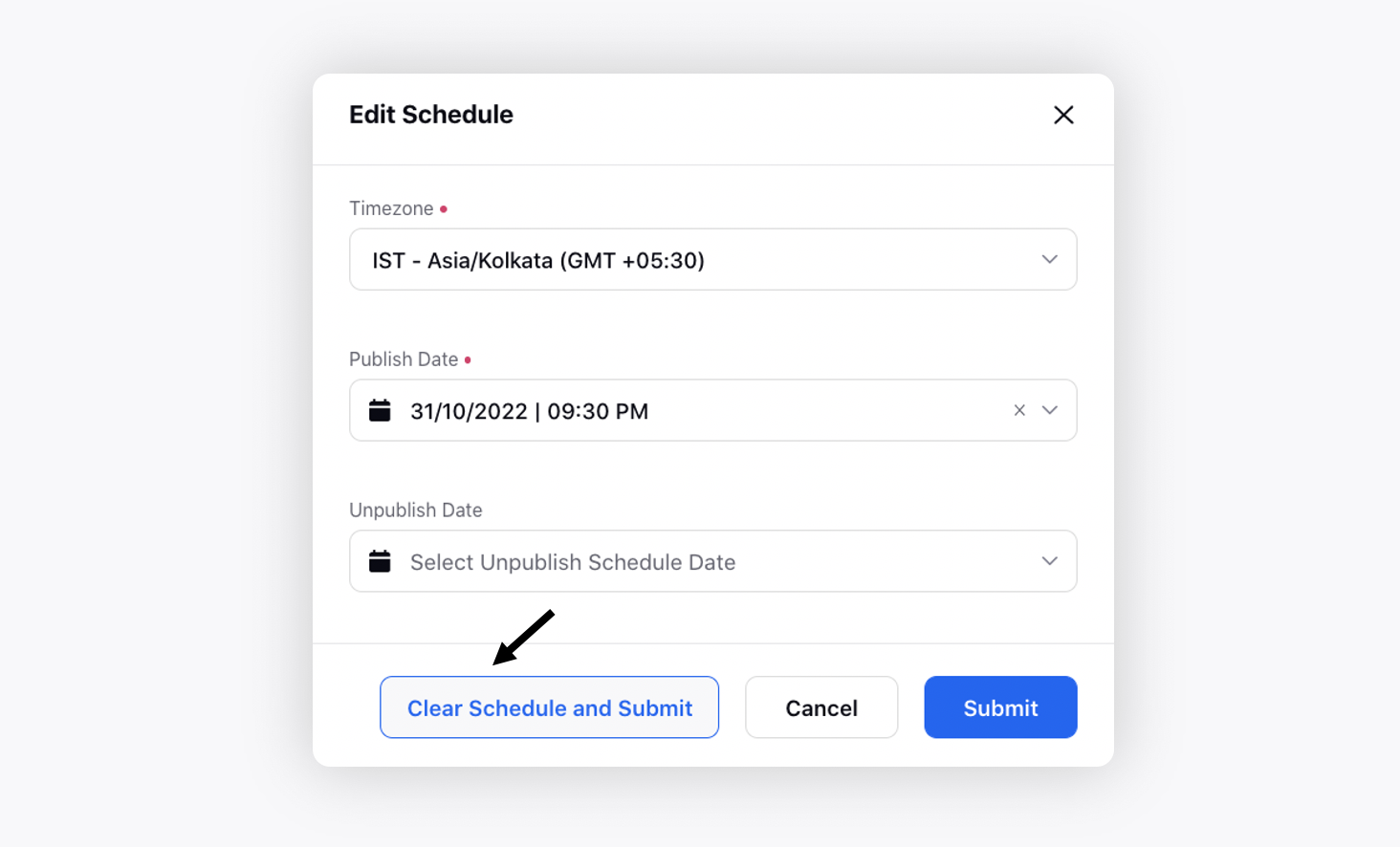 ‎Scheduled Publishing/Unpublishing of Articles | Sprinklr Help Center