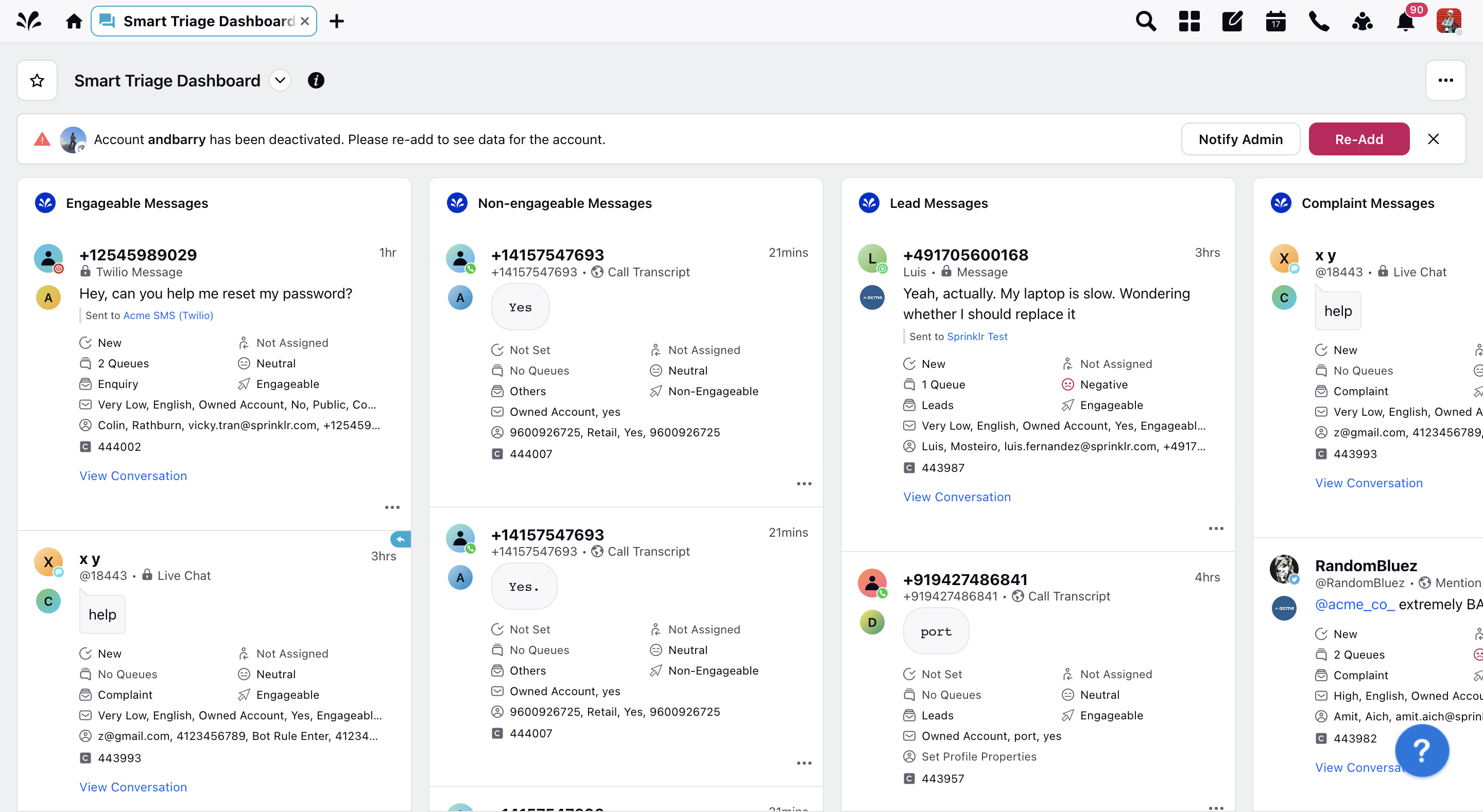 Setup - Sprinklr Social Operations