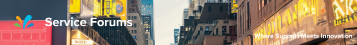 Service Forums Banner