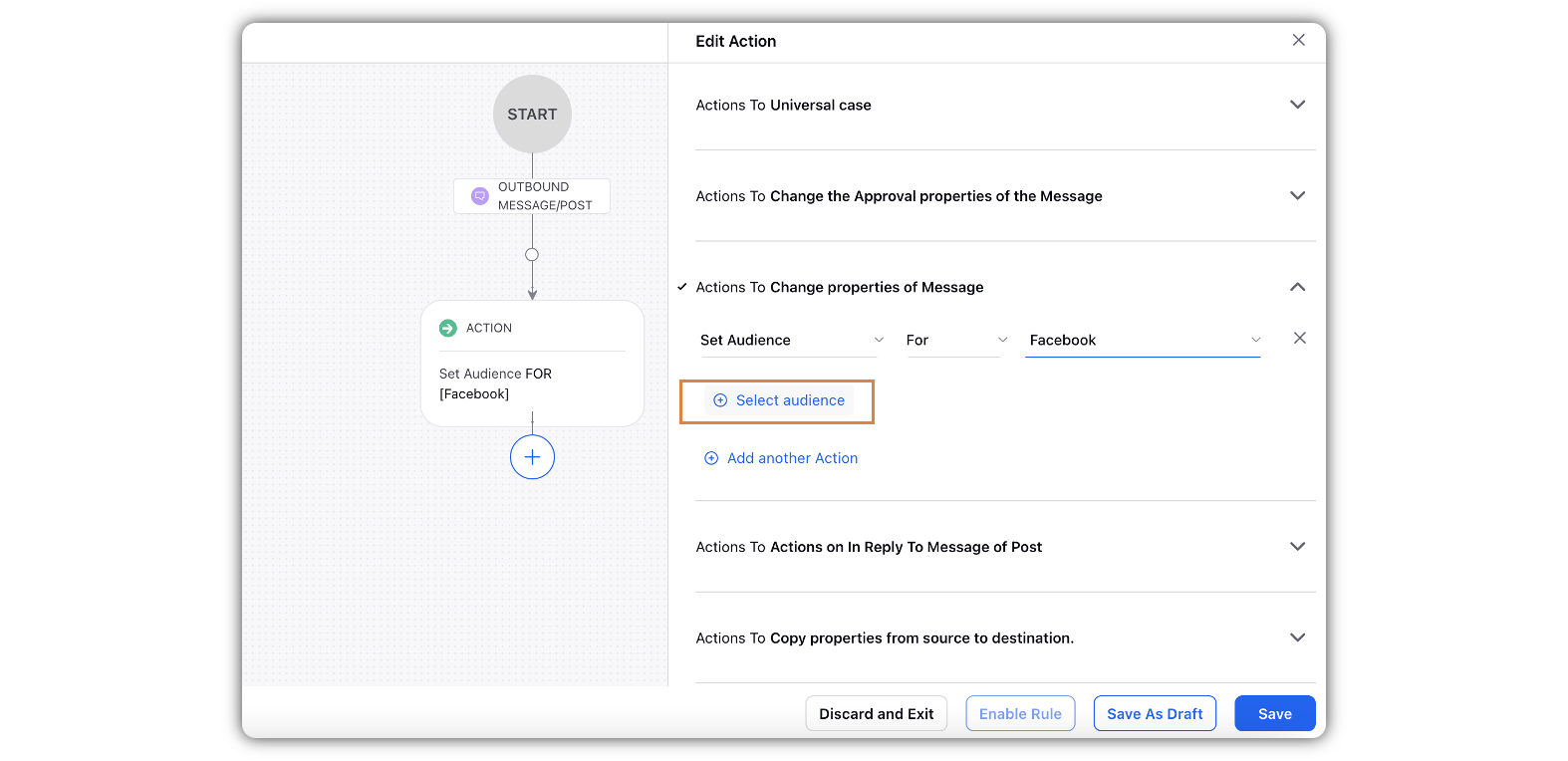 Selecting the action to Send Reminder Notifications for Approval in Task Rule