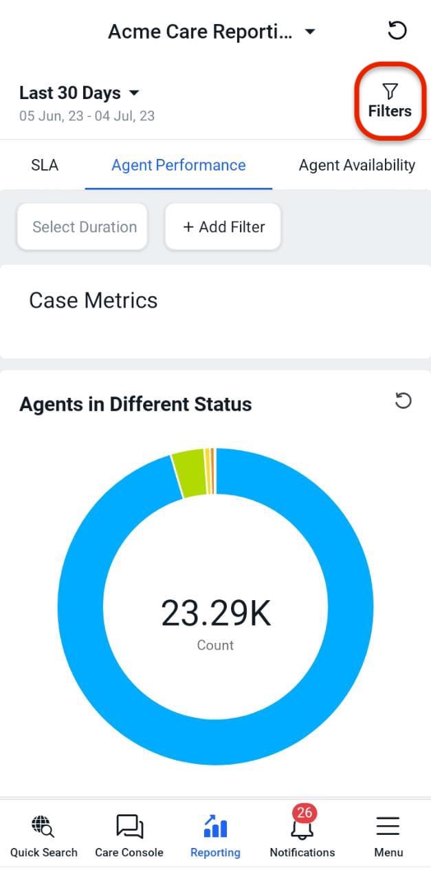 ‎Filter the Reporting Dashboard in Sprinklr Mobile App | Sprinklr Help ...